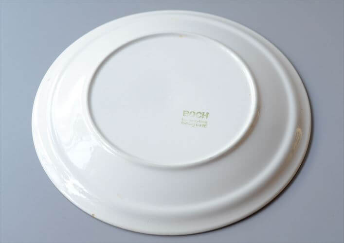 1960～70年代 ベルギー製 ヴィンテージ BOCH PARADISO 22.5cm プレート ボッホ パラディソ お皿 磁器 陶器 アンティーク 食器 ヨーロッパ_251029