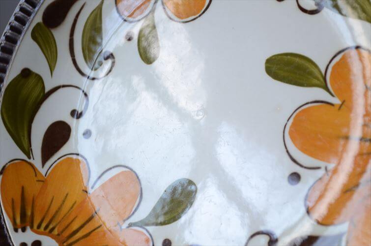 1960～70年代 ベルギー製 ヴィンテージ BOCH PARADISO 22.5cm プレート ボッホ パラディソ お皿 磁器 陶器 アンティーク 食器 ヨーロッパ_251029