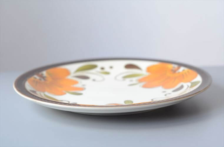 1960～70年代 ベルギー製 ヴィンテージ BOCH PARADISO 22.5cm プレート ボッホ パラディソ お皿 磁器 陶器 アンティーク 食器 ヨーロッパ_251029