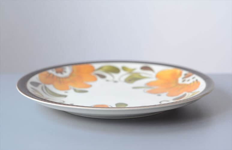 1960～70年代 ベルギー製 ヴィンテージ BOCH PARADISO 22.5cm プレート ボッホ パラディソ お皿 磁器 陶器 アンティーク 食器 ヨーロッパ_251029