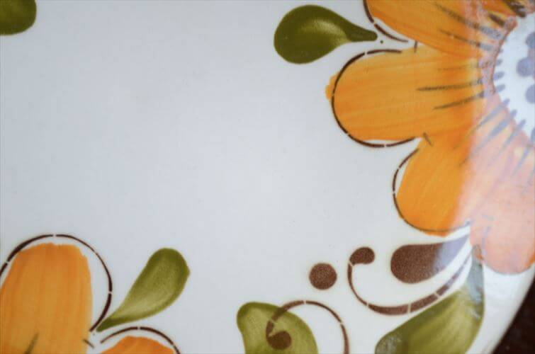 1960～70年代 ベルギー製 ヴィンテージ BOCH PARADISO 22.5cm プレート ボッホ パラディソ お皿 磁器 陶器 アンティーク 食器 ヨーロッパ_251029