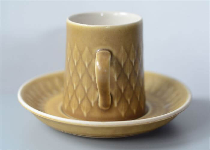 美品 デンマーク製 クイストゴー レリーフ カップ&ソーサー relief B&G Bing & Grondahl J.H.Quistgaard 北欧ヴィンテージ アンティーク_251031