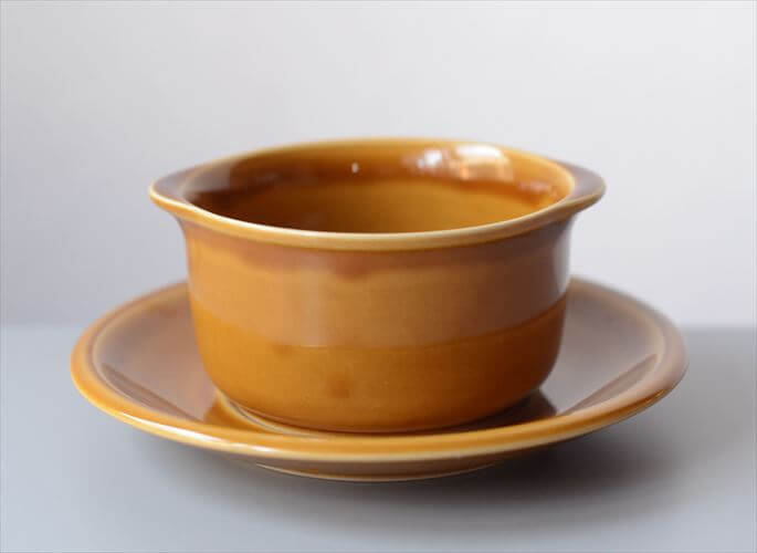 訳あり 東ドイツ製 Colditz Porzellan スープボウル&ソーサー GDR コルディッツ 食器 陶器 ヴィンテージ アンティーク_251120