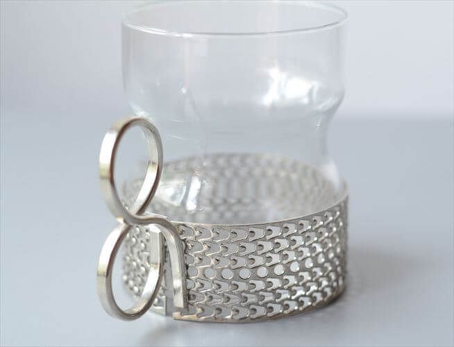 iittala イッタラ Tsaikka ツァイッカ グラスカップ クリア×シルバー ホルダー ガラス 北欧 ヴィンテージ_251128
