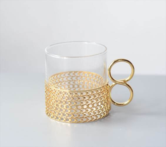 iittala イッタラ Tsaikka ツァイッカ 24Karaatti エスプレッソカップ ミニカップ クリア×ゴールドホルダー ガラス 北欧 ヴィンテージ_251128