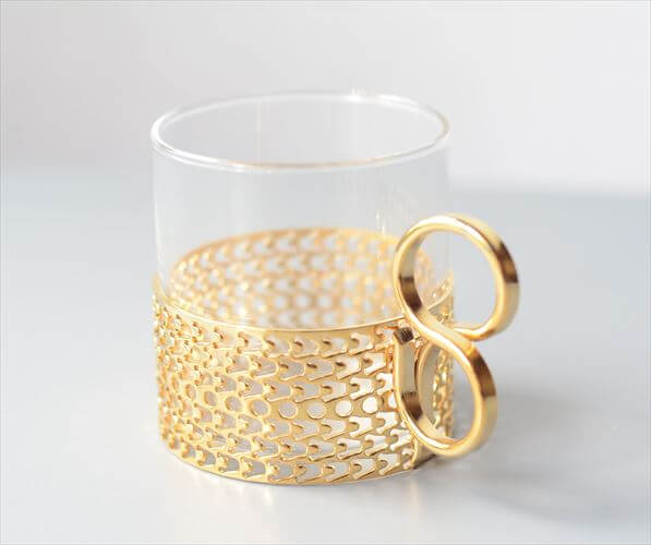 iittala イッタラ Tsaikka ツァイッカ 24Karaatti エスプレッソカップ ミニカップ クリア×ゴールドホルダー ガラス 北欧 ヴィンテージ_251128