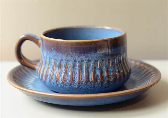 スウェーデン製 Upsala Ekeby Gefle Kosmos カップ＆ソーサー ゲフレ コスモス Berit Ternell 北欧食器 磁器 陶器 アンティーク_260109