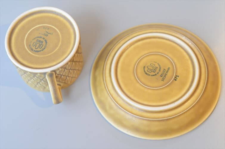デンマーク製 クイストゴー レリーフ カップ&ソーサー relief B&G Bing & Grondahl J.H.Quistgaard 北欧ヴィンテージ アンティーク_260113