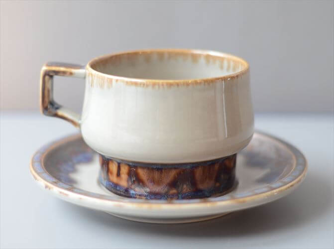 美品 デンマーク製 クイストゴー MEXICO ティーカップ＆ソーサー メキシコ B&G Bing & Grondahl J.H.Quistgaard 北欧ヴィンテージ アンティーク_260115