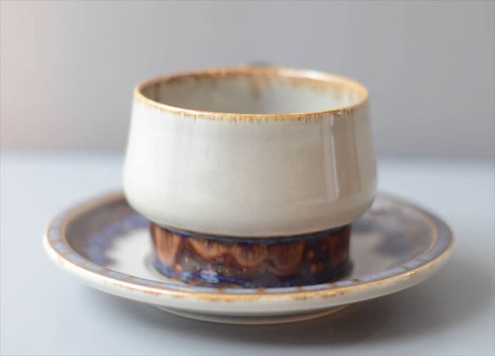 美品 デンマーク製 クイストゴー MEXICO ティーカップ＆ソーサー メキシコ B&G Bing & Grondahl J.H.Quistgaard 北欧ヴィンテージ アンティーク_260115