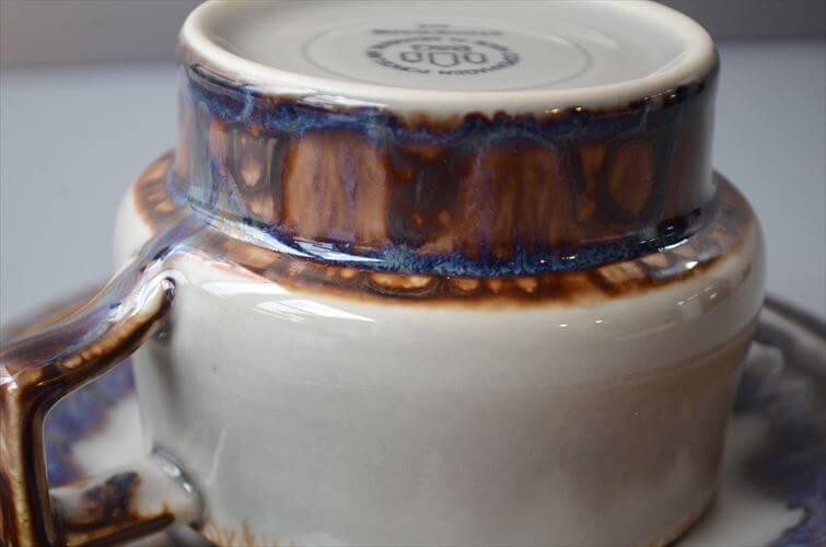 美品 デンマーク製 クイストゴー MEXICO ティーカップ＆ソーサー メキシコ B&G Bing & Grondahl J.H.Quistgaard 北欧ヴィンテージ アンティーク_260115