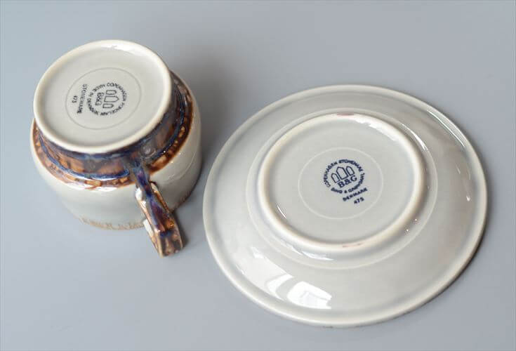 美品 デンマーク製 クイストゴー MEXICO ティーカップ＆ソーサー メキシコ B&G Bing & Grondahl J.H.Quistgaard 北欧ヴィンテージ アンティーク_260115