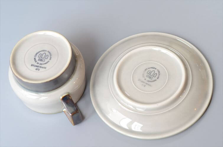 美品 デンマーク製 クイストゴー TEMA ティーカップ＆ソーサー ティーマ B&G Bing & Grondahl J.H.Quistgaard 北欧ヴィンテージ アンティーク_260115