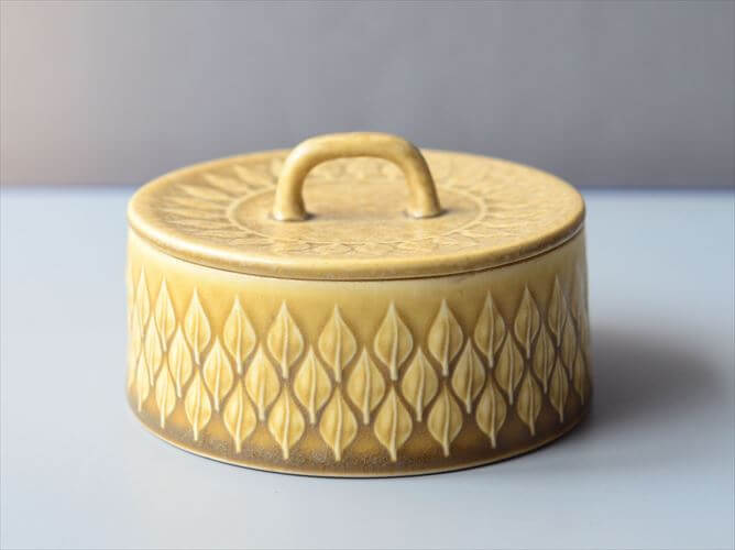 デンマーク製 クイストゴー レリーフ ジャムポット シュガーポット Nissen relief J.H.Quistgaard 北欧 アンティーク ヴィンテージ_260120