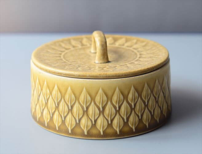 デンマーク製 クイストゴー レリーフ ジャムポット シュガーポット Nissen relief J.H.Quistgaard 北欧 アンティーク ヴィンテージ_260120