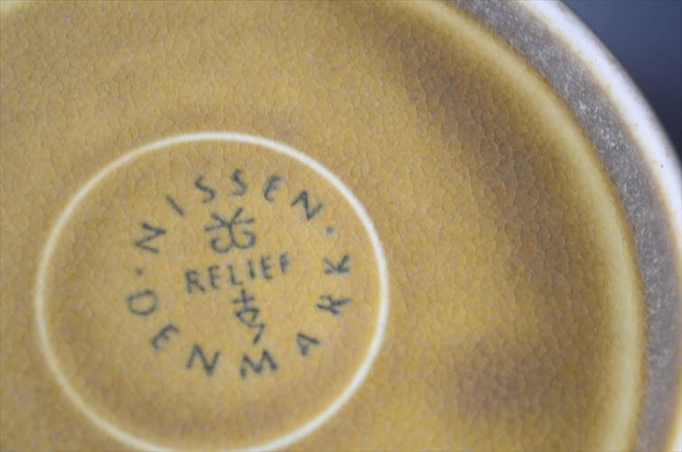デンマーク製 クイストゴー レリーフ ジャムポット シュガーポット Nissen relief J.H.Quistgaard 北欧 アンティーク ヴィンテージ_260120