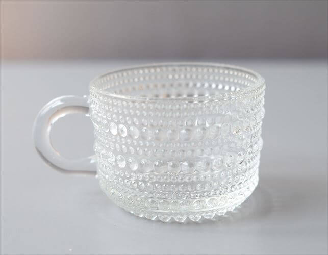 Nuutajarvi ヌータヤルヴィ Arabia時代 ヴィンテージ カステヘルミ ガラスカップ Kastehelmi Oiva Toikka オイヴァトイッカ_260122