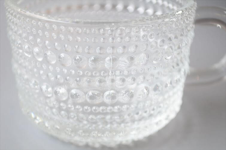 Nuutajarvi ヌータヤルヴィ Arabia時代 ヴィンテージ カステヘルミ ガラスカップ Kastehelmi Oiva Toikka オイヴァトイッカ_260122