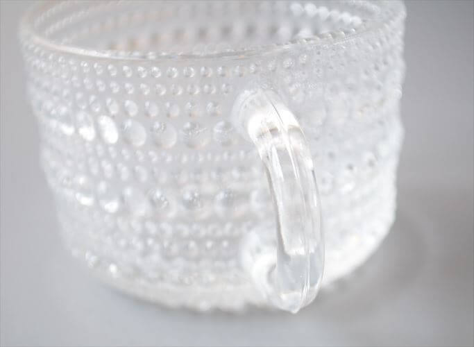 Nuutajarvi ヌータヤルヴィ Arabia時代 ヴィンテージ カステヘルミ ガラスカップ Kastehelmi Oiva Toikka オイヴァトイッカ_260122