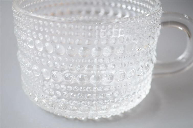 Nuutajarvi ヌータヤルヴィ Arabia時代 ヴィンテージ カステヘルミ ガラスカップ Kastehelmi Oiva Toikka オイヴァトイッカ_260122