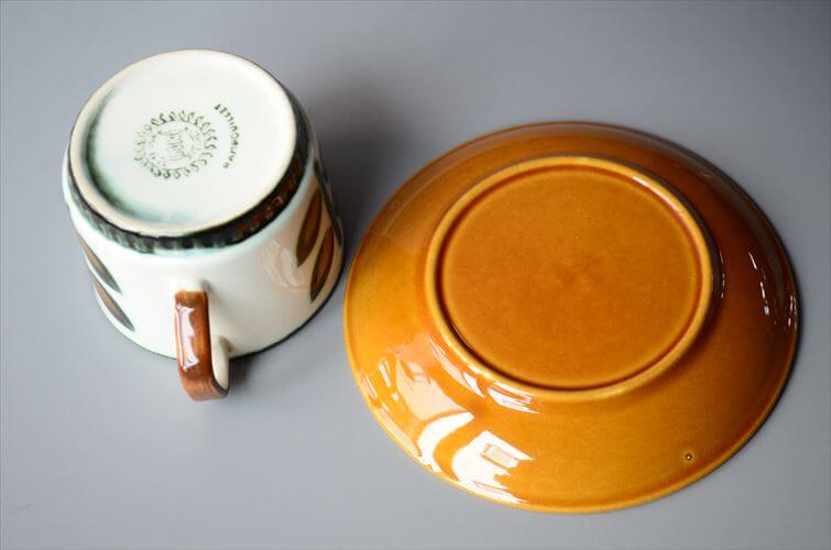 1960～70代頃 ベルギー製 BOCH ボッホ Rambouilllet カップ&ソーサー ランブイエ 磁器 陶器 アンティーク 食器 ヨーロッパ ヴィンテージ_260129