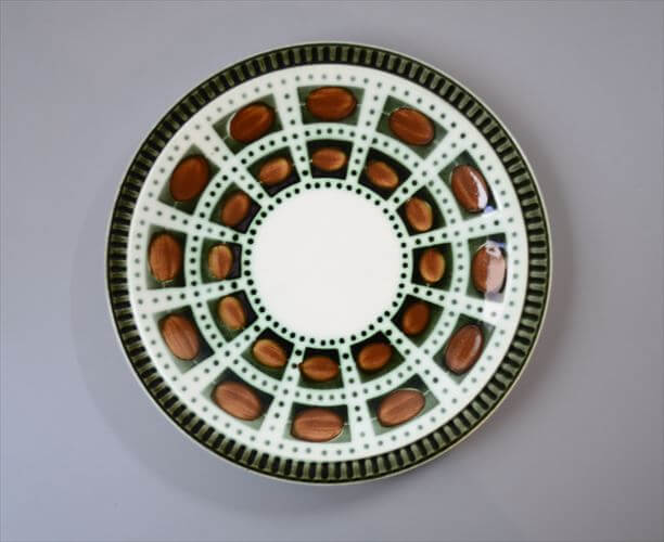 1960～70年代 ベルギー製 ヴィンテージ BOCH Bernadette 19cm プレート ボッホ ベルナデッタ お皿 磁器 陶器 アンティーク 食器 ヨーロッパ_260130