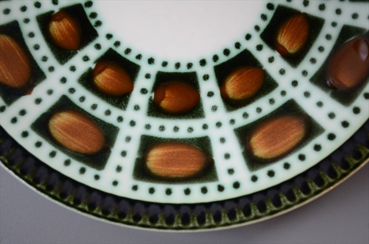 1960～70年代 ベルギー製 ヴィンテージ BOCH Bernadette 19cm プレート ボッホ ベルナデッタ お皿 磁器 陶器 アンティーク 食器 ヨーロッパ_260130