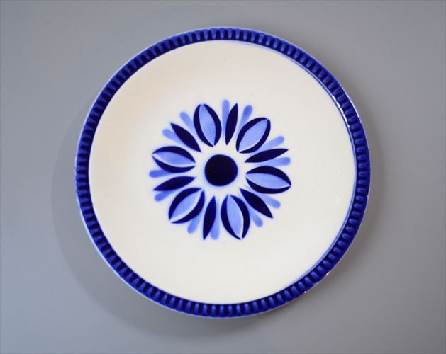 1960～70年代 ベルギー製 ヴィンテージ BOCH DELTA CAPRICCIO 19cm プレート ボッホ カプリシオ お皿 磁器 陶器 アンティーク 食器 ヨーロッパ_260130