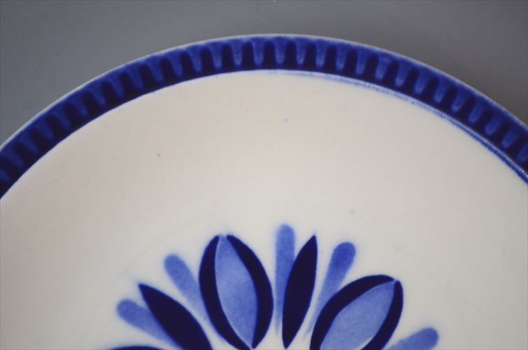 1960～70年代 ベルギー製 ヴィンテージ BOCH DELTA CAPRICCIO 19cm プレート ボッホ カプリシオ お皿 磁器 陶器 アンティーク 食器 ヨーロッパ_260130