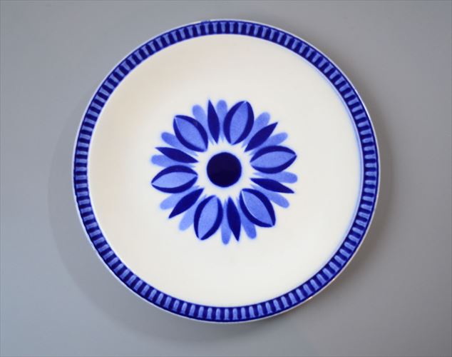 1960～70年代 ベルギー製 ヴィンテージ BOCH DELTA CAPRICCIO 19cm プレート ボッホ カプリシオ お皿 磁器 陶器 アンティーク 食器 ヨーロッパ_260130