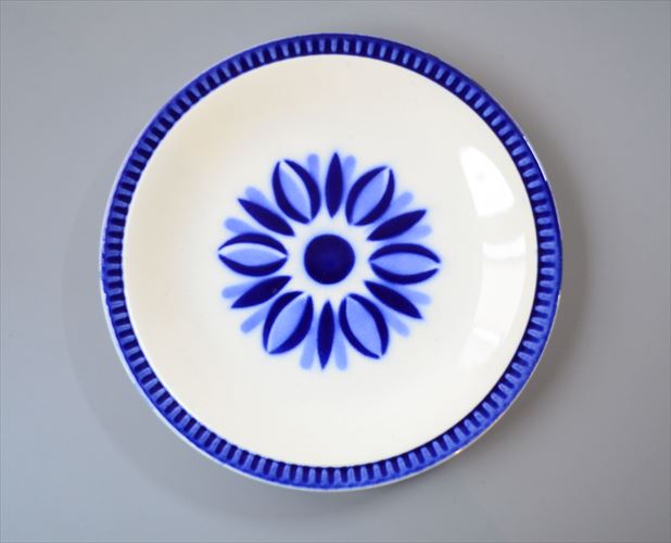 1960～70年代 ベルギー製 ヴィンテージ BOCH DELTA CAPRICCIO 19cm プレート ボッホ カプリシオ お皿 磁器 陶器 アンティーク 食器 ヨーロッパ_260130