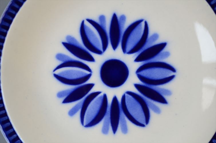 1960～70年代 ベルギー製 ヴィンテージ BOCH DELTA CAPRICCIO 19cm プレート ボッホ カプリシオ お皿 磁器 陶器 アンティーク 食器 ヨーロッパ_260130