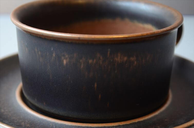 ARABIA アラビア ルスカ ティーカップ＆ソーサー Ruska 北欧食器 フィンランド 陶器 北欧 ヴィンテージ アンティーク_260203