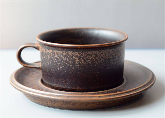 ARABIA アラビア ルスカ ティーカップ＆ソーサー Ruska 北欧食器 フィンランド 陶器 北欧 ヴィンテージ アンティーク_260203