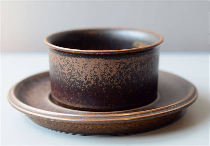 ARABIA アラビア ルスカ ティーカップ＆ソーサー Ruska 北欧食器 フィンランド 陶器 北欧 ヴィンテージ アンティーク_260203