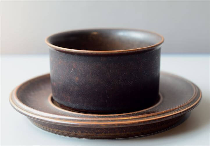 ARABIA アラビア ルスカ ティーカップ＆ソーサー Ruska 北欧食器 フィンランド 陶器 北欧 ヴィンテージ アンティーク_260203