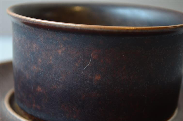 ARABIA アラビア ルスカ ティーカップ＆ソーサー Ruska 北欧食器 フィンランド 陶器 北欧 ヴィンテージ アンティーク_260203