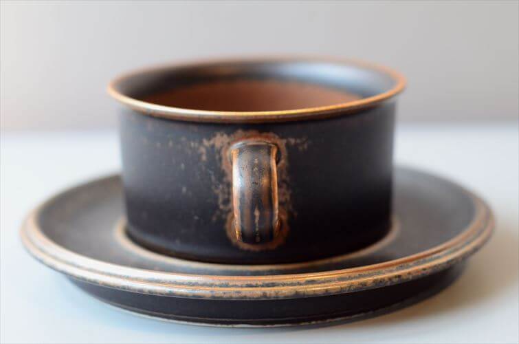 ARABIA アラビア ルスカ ティーカップ＆ソーサー Ruska 北欧食器 フィンランド 陶器 北欧 ヴィンテージ アンティーク_260203