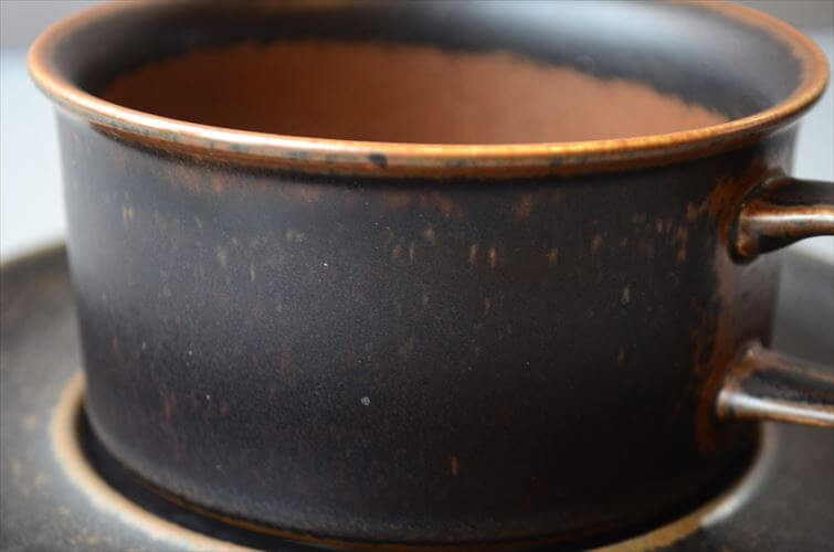 ARABIA アラビア ルスカ ティーカップ＆ソーサー Ruska 北欧食器 フィンランド 陶器 北欧 ヴィンテージ アンティーク_260203