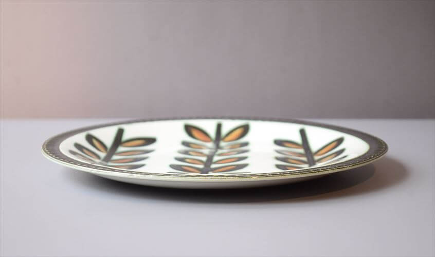 1960～70年代 ベルギー製 ヴィンテージ BOCH Rambouillet 19cm プレート ボッホ ランブイエ お皿 磁器 陶器 アンティーク 食器 ヨーロッパ_260205