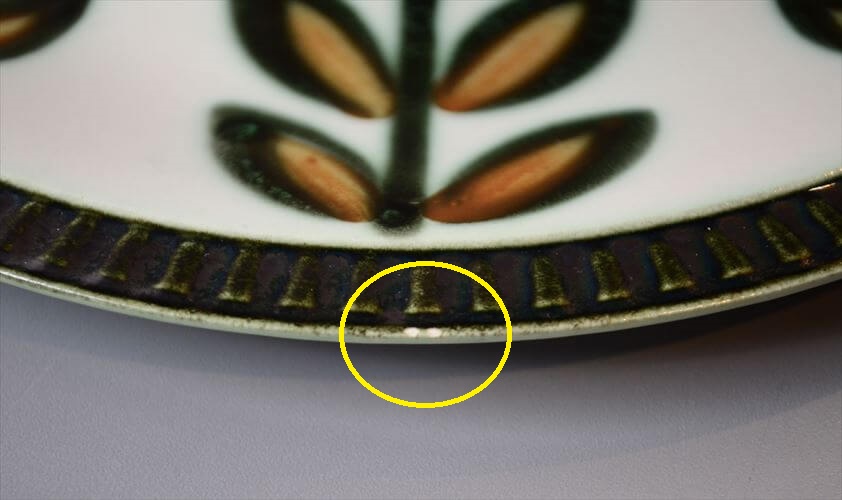 1960～70年代 ベルギー製 ヴィンテージ BOCH Rambouillet 19cm プレート ボッホ ランブイエ お皿 磁器 陶器 アンティーク 食器 ヨーロッパ_260205