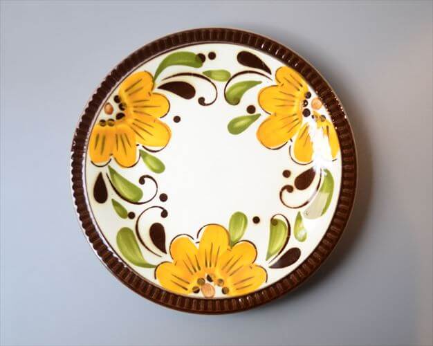 1960～70年代 ベルギー製 ヴィンテージ BOCH PARADISO 19cm プレート ボッホ パラディソ お皿 磁器 陶器 アンティーク 食器 ヨーロッパ_260205