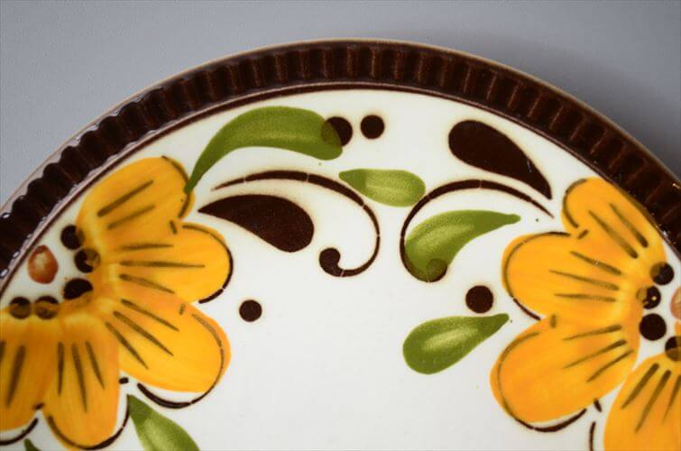 1960～70年代 ベルギー製 ヴィンテージ BOCH PARADISO 19cm プレート ボッホ パラディソ お皿 磁器 陶器 アンティーク 食器 ヨーロッパ_260205