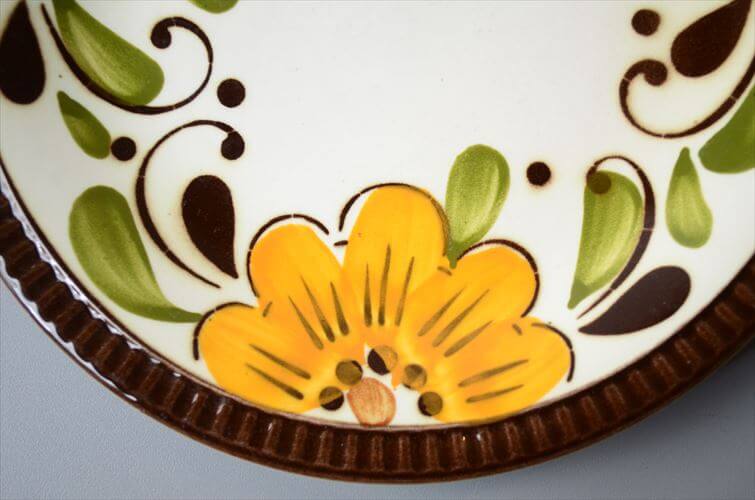 1960～70年代 ベルギー製 ヴィンテージ BOCH PARADISO 19cm プレート ボッホ パラディソ お皿 磁器 陶器 アンティーク 食器 ヨーロッパ_260205