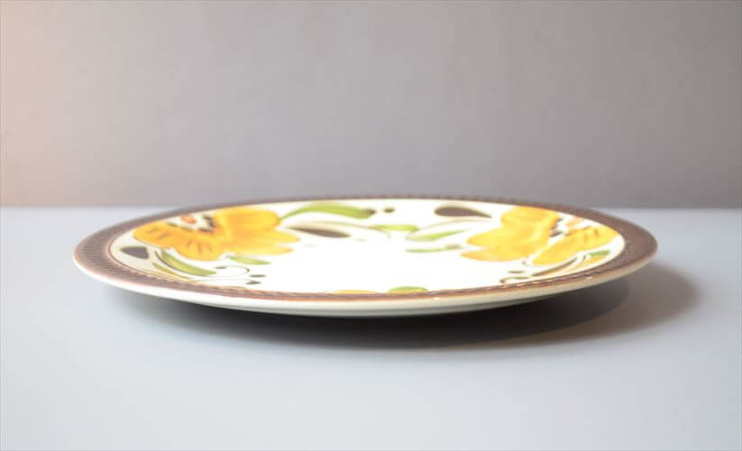 1960～70年代 ベルギー製 ヴィンテージ BOCH PARADISO 19cm プレート ボッホ パラディソ お皿 磁器 陶器 アンティーク 食器 ヨーロッパ_260205