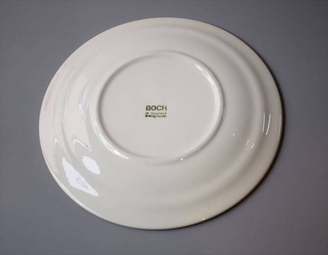 1960～70年代 ベルギー製 ヴィンテージ BOCH PARADISO 19cm プレート ボッホ パラディソ お皿 磁器 陶器 アンティーク 食器 ヨーロッパ_260205