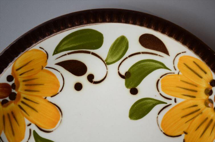 1960～70年代 ベルギー製 ヴィンテージ BOCH PARADISO 19cm プレート ボッホ パラディソ お皿 磁器 陶器 アンティーク 食器 ヨーロッパ_260205