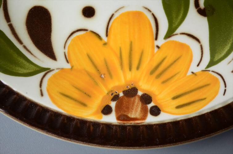 1960～70年代 ベルギー製 ヴィンテージ BOCH PARADISO 19cm プレート ボッホ パラディソ お皿 磁器 陶器 アンティーク 食器 ヨーロッパ_260205