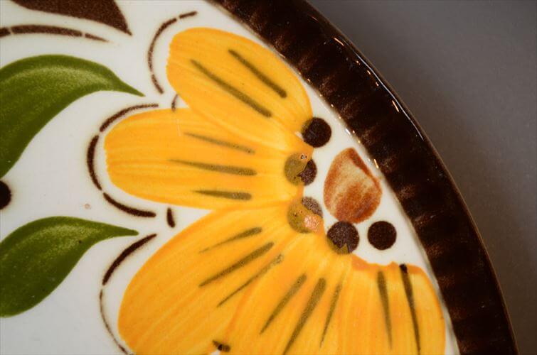 1960～70年代 ベルギー製 ヴィンテージ BOCH PARADISO 19cm プレート ボッホ パラディソ お皿 磁器 陶器 アンティーク 食器 ヨーロッパ_260205