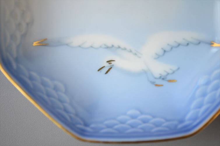 デンマーク製 BingGrondahl シーガル 八角形 小皿 豆皿 small Dish ビングオーグレンダール ヴィンテージ アンティーク_260212